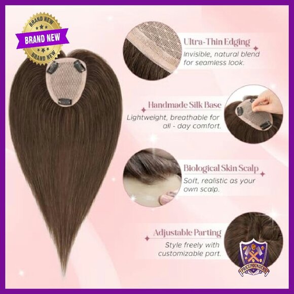 Real Human Hair Topper 10\